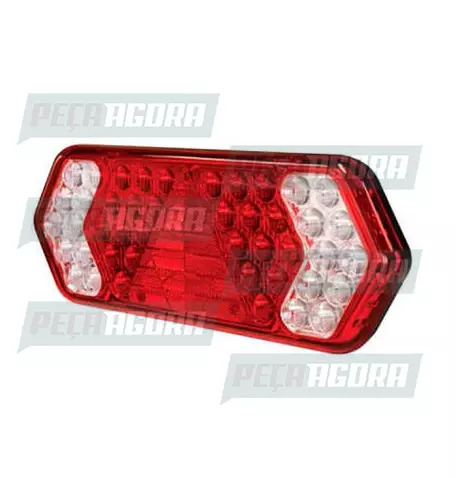 LANTERNA TRASEIRA CARRETA GUERRA IMPLEMENTAR PS COM LED 24V ESQUERDO PRADOLUX PL