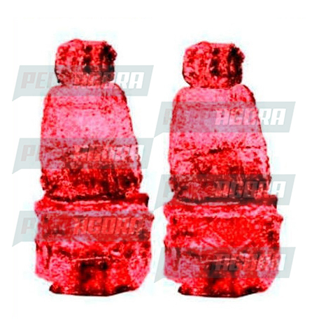 CAPA PELUCIA CHINIL BANCO C/LOGO VOLVO NH MOTORISTA/CARONA GAUCHA VERMELHA (4462