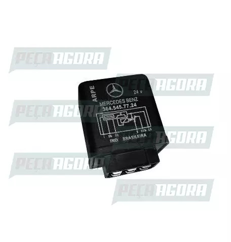 RELE 6 TERMINAIS 24V LIMPADOR/PARA-BRISA MERCEDES BENZ/ PARA SCANIA SEM SUPORTE 