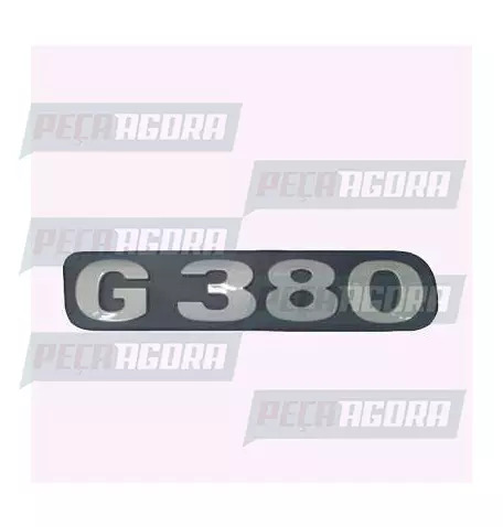 EMBLEMA PLASTICO GRADE CINZA PARA SCANIA SERIE 5 ''G380'' (448137)