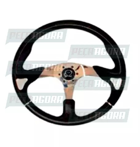 VOLANTE 400MM CARBONO PRETO (424666)