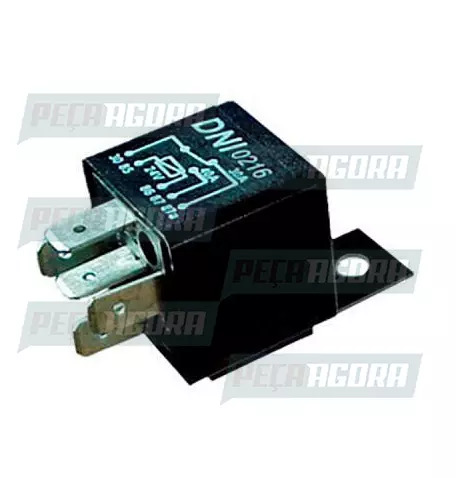 RELE AUXILIAR REVERSOR FORD CAMINHOES COM SUPORTE 24V 40/30A DNI 0216 (42004068)