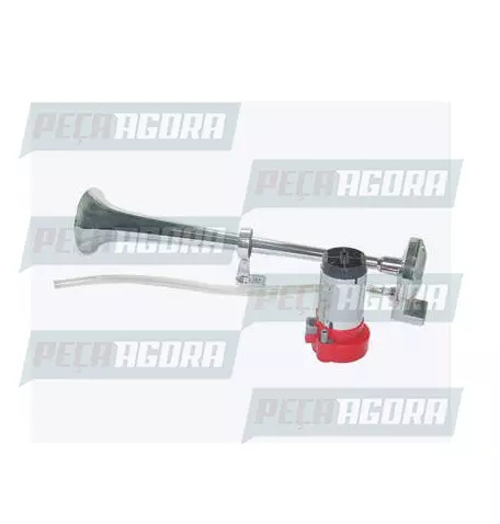 BUZINA SOLENOIDE MARITIMA CROMADA COM COMPRESSOR 12V AVX (454739)