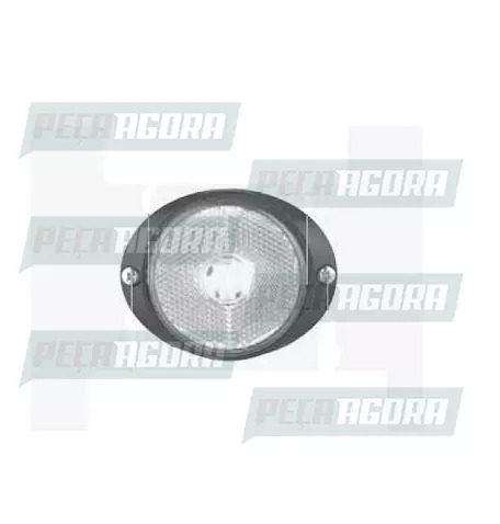 LANTERNA LATERAL ECLIPSE OVAL LED BIVOLT P/CONECTOR ACRILICO - CR BRASLUX (45388