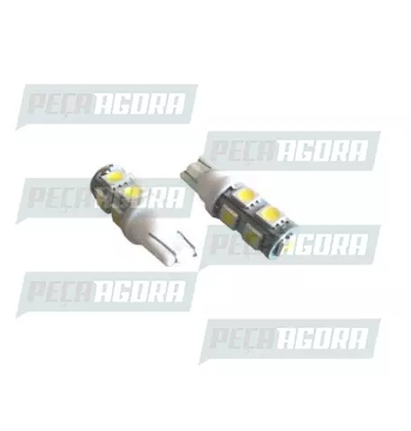 PAR LAMPADA IMPORTADA LED ESMAGADA 12V 09 LEDS TORRE BRANCA (454926)