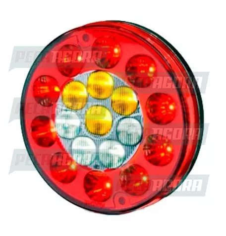 LANTERNA TRASEIRA CARRETA MULTFUNCAO LED 24V POSICAO FREIO RE SETA - SINALSUL 20