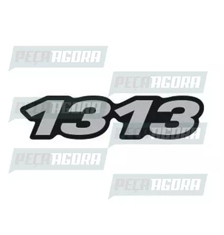 PAR EMBLEMA RESINADO QUALIDADE ORIGINAL ''1313'' LATERAL ANTIGA LISA (424030)