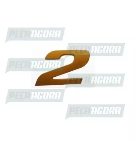 EMBLEMA DOURADO ADESIVO MERCEDES BENZ ATEGO/AXOR ''1'' (9438171214,)