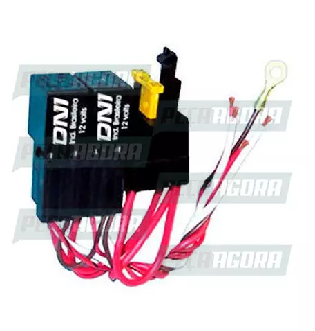 RELES MINI AUXILIAR 2 SOQUETADOS DE 4 TERM. SEM SUPORTE  DNI 0218 (448164)