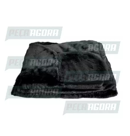 CAPA PELUCIA CHINIL BANCO C/LOGO VW ATE 99 GAUCHA PRETA (446314)