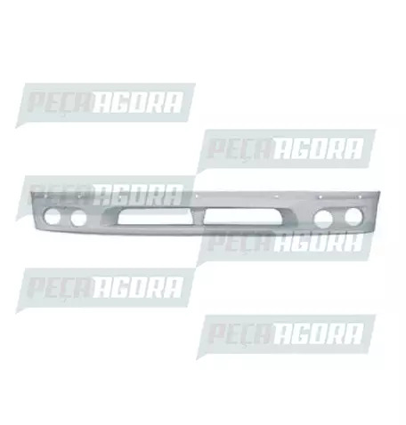 SPOILER MERCEDES BENZ ATEGO COM SUPORTE 04 FAROIS REDONDOS ABERTO P/PARACHOQUE F