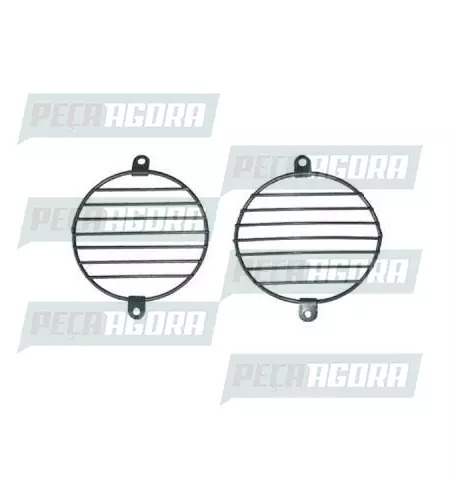 PAR GRADE PROTET.FAROL AUXILIAR PRETO PARA SCANIA P/G/R HIGHLINE 2008/2014 REDON