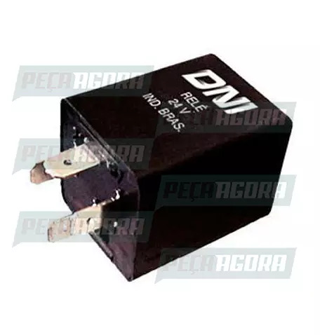 RELE PARADA DE MOTOR MERCEDES BENZ 4 TERMINAIS SEM SUPORTE 24V DNI 0846 (448747)