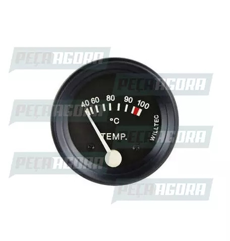 RELOGIO FORD TERMOMETRO MECANICO AGUA 40-100 GRAUS 52MM CABO 250CM PT (443641)