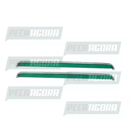 CALHA PLASTICO MERCEDES BENZ 709/912/1618/1620 BICUDO FRISO ALUMINIO VD ACRINOX 