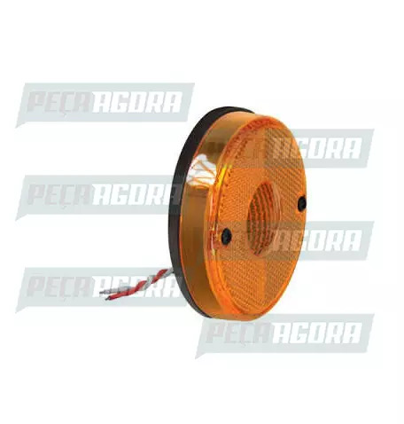 LANTERNA LATERAL RANDON 2000 LED SOQUETE INTERNO BASE RETA -AM.PRADOLUX PL0526 (