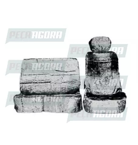 CAPA PELUCIA CHINIL BANCO C/LOGO MB ATRON BICUDO MOTORISTA/CARONA (461577)