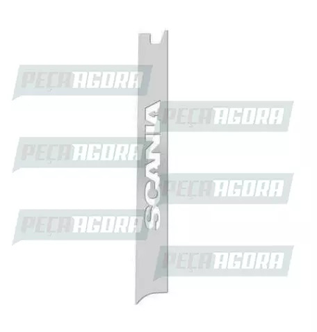 PAR ACABAMENTO COLUNA PARA-BRISA INOX PARA SCANIA P/G/R HIGHLINE/STREAMLINE FABB