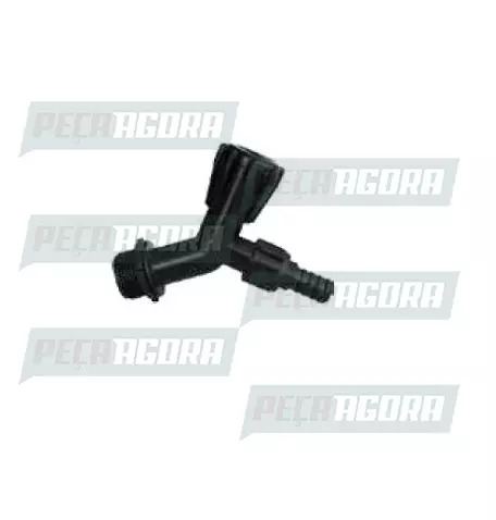 TORNEIRA P/COROTE BOMBONA 50 LITROS 1/2'' C/ ADAPTADOR 3/4'' PLASTICO PRETA (459