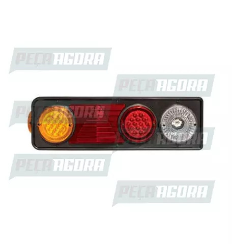 LANTERNA TRASEIRA KIT FACCHINI 28 LED COM TRIANGULO DIREITO  PRADOLUX PL2010 (44