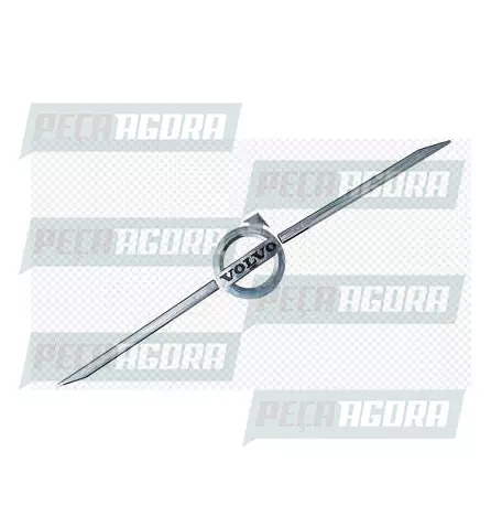 EMBLEMA LOGO GRADE VOLVO FH 2010/14 PLASTICO DIAGONAL PADRAO ORIGINAL (21089179/
