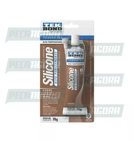 ADESIVO DE SILICONE NEUTRO DE ALTA PERFORMANCE OXIMICO COBRE 70G (458709)