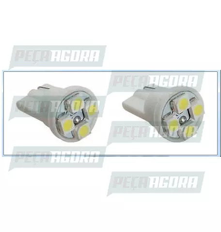 PAR LAMPADA IMPORTADA LED ESMAGADA 12V 04 LEDS AZUL (PAR) (426960)