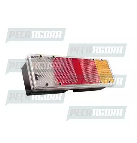 LANTERNA TRASEIRA PARA IVECO EUROTECH COM CHICOTE 5 VIAS MODERNO ESQUERDO PRADOL
