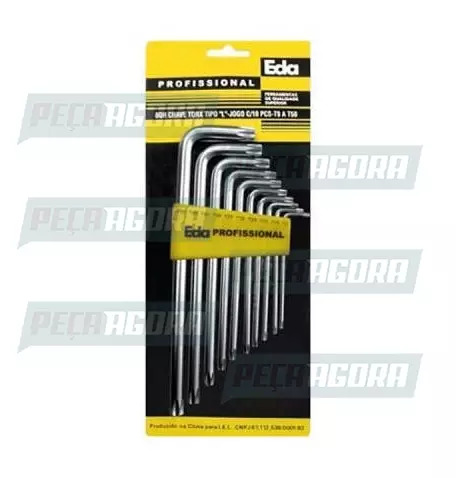 CHAVE TORX JOGO 10 PECAS (T9/T50) LONGA (440241)