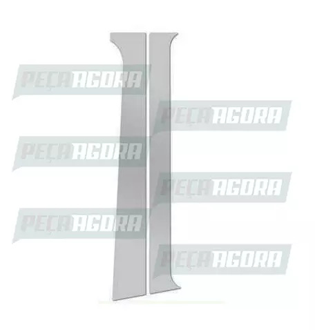 PAR ACABAMENTO COLUNA PORTA INOX PARA SCANIA SERIE 4 P/G/R HIGHLINE/STREAMLINE S