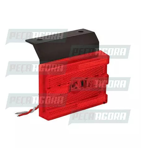 LANTERNA LATERAL UNIVERSAL RETANGULAR ACRILICO COM SUPORTE VM - PL0216 (454656)