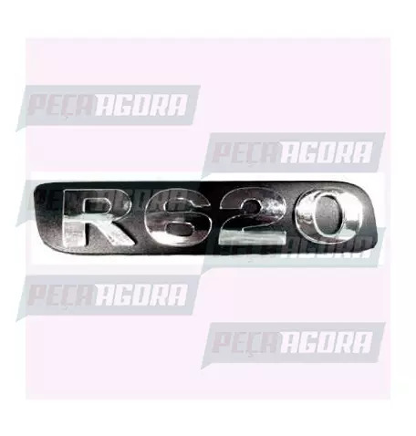 EMBLEMA PLASTICO GRADE CROMADO PARA SCANIA SERIE 5 ''R620'' (448158)