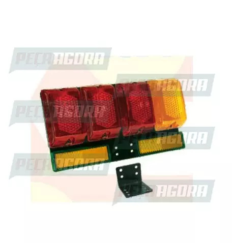 LANTERNA TRASEIRA 04 LENTES BAU GRANDE COM REFLETIVO AM RN (456951)