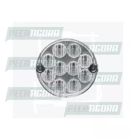 LANTERNA TRASEIRA UNIVERSAL LED 125 MM REDONDA RE 12V CR BRASLUX (455182)