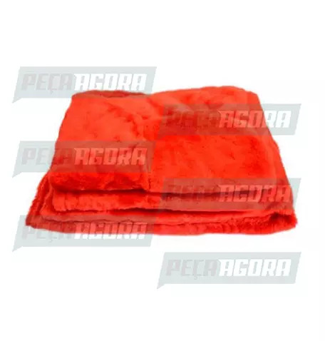 CAPA PELUCIA CHINIL BANCO S/LOGO FORD CARGO SO CARONA GAUCHA VERMELHA (457145)