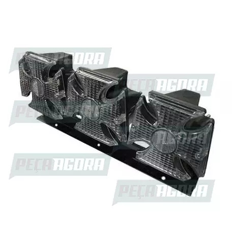 LANTERNA TRASEIRA 03 LENTES CRUZ DE MALTA CROMADA PARACHOQUE-CR 425/3C.AF (44931