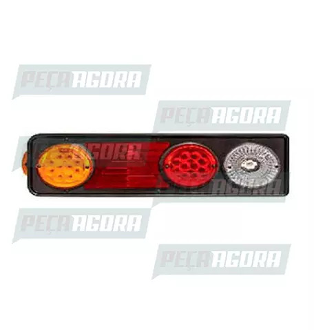 LANTERNA TRASEIRA KIT FACCHINI 20 LED PS COM TRIANGULO 24V DIREITO  PRADOLUX PL2