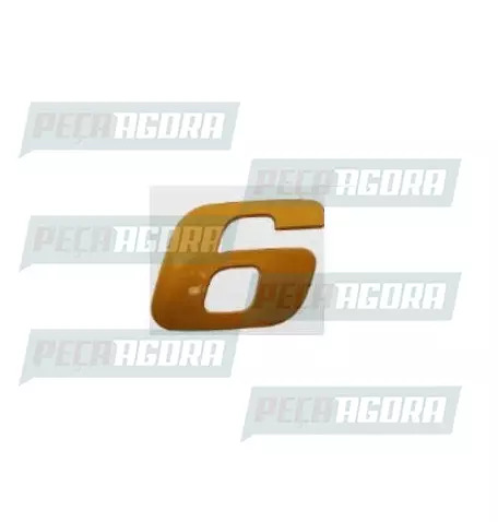 EMBLEMA DOURADO ADESIVO MERCEDES BENZ ATEGO/AXOR ''6''/''9'' (9438171714,)