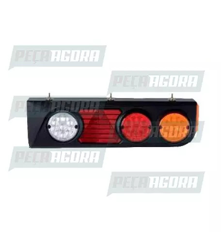 LANTERNA TRASEIRA KIT LIBRELATO 2011 TRAILER II COM 30 LEDS COM TRIANGULO 24V ES