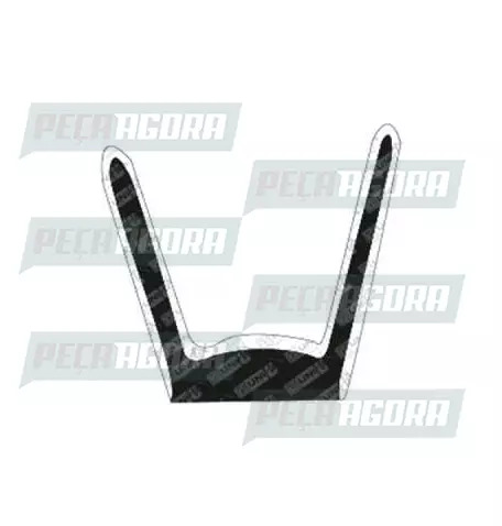 CANALETA VIDRO MERCEDES BENZ 1111/1113/1513/2013/608 ''BAIXA'' FLOCADA (METRO) U