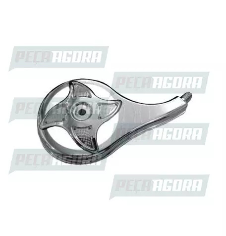 CALOTINHA CROMADA PLASTICA ESTRELA CRISTAL DIREITO  RODOAR (NF 1350)