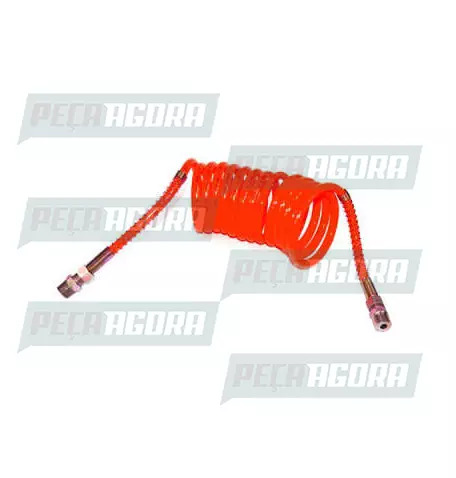 MANGUEIRA ESPIRAL CARRETA NYLON MODERNA M16 4,5MT VERMELHA TOP (420634)