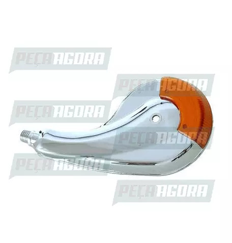 CALOTINHA CROMADA PLASTICA GOTA PLUS ACRILICO LARANJA DIREITO  RODOAR (01LD5401)