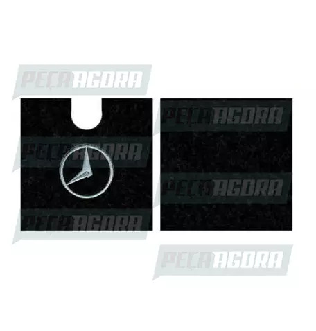 PAR TAPETE CARPETE C/LOGO MB 50X60 (PAR) FORRADO (444883)