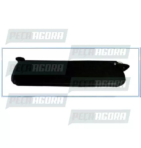 QUEBRA SOL ESPECIAL INTERNO MERCEDES BENZ 1620 BICUDO 550MM COM  2 SUPORTES CINZ