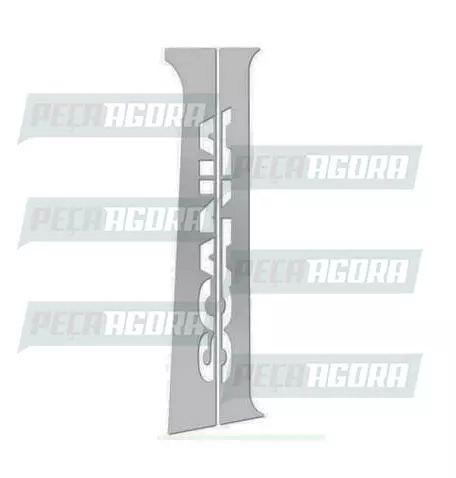 ACABAMENTO COLUNA PORTA INOX PARA SCANIA SERIE 4 P/G/R HIGHLINE/STREAMLINE COM L