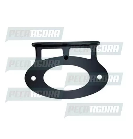 SUPORTE LANTERNA LATERAL OVAL PLASTICO PRETO MULTILIGHT (444041)