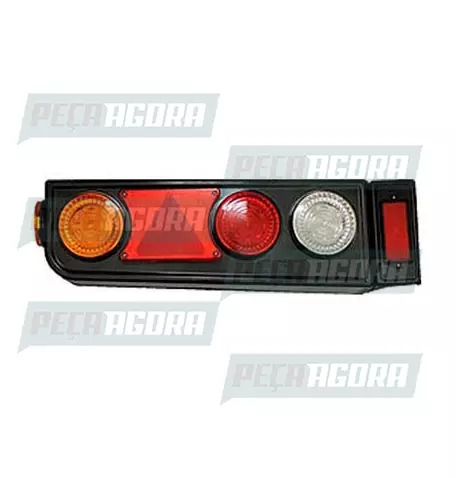 LANTERNA TRASEIRA CARRETA RANDON MODERNA LED 24V COM TRIANGULO COM ABA DIREITO A
