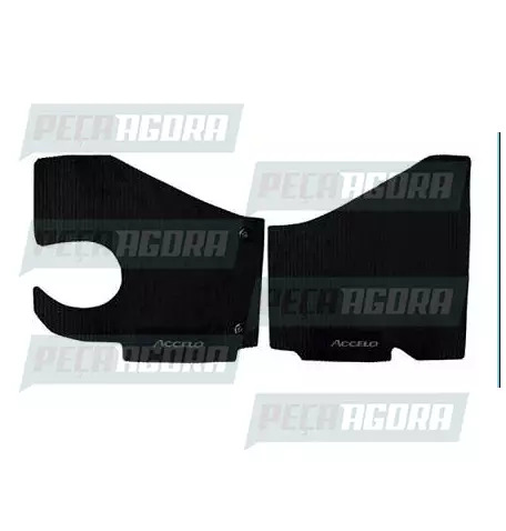 TAPETE PVC MB ACCELO 2 PECAS PRETO (439403)