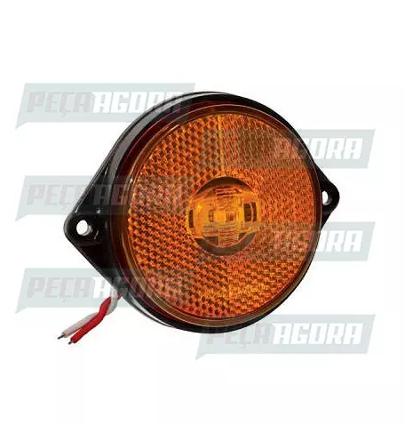 LANTERNA LATERAL ECLIPSE OVAL LED COM CABO ACRILICO - AM PRADOLUX PL0712 (443870